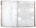Page from the  
Journal with pen & ink illustrations in the author's hand.
